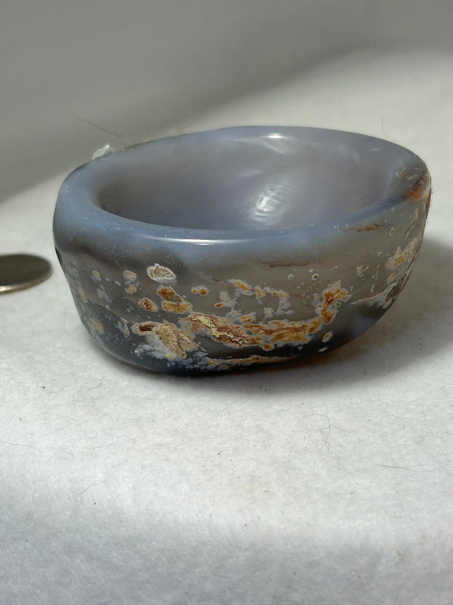 BANDED AGATE BOWL-stability, protection, balance