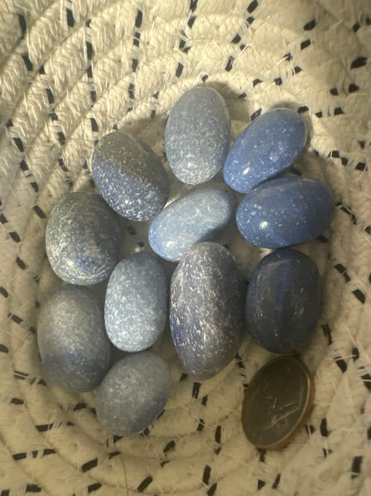 BLUE AVENTURINE TUMBLES/CHUMBLES/CHIPS- clarity, confidence, spiritual growth