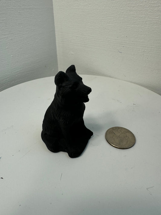 OBSIDIAN DOG- Protection, Loyalty, Grounding Energy