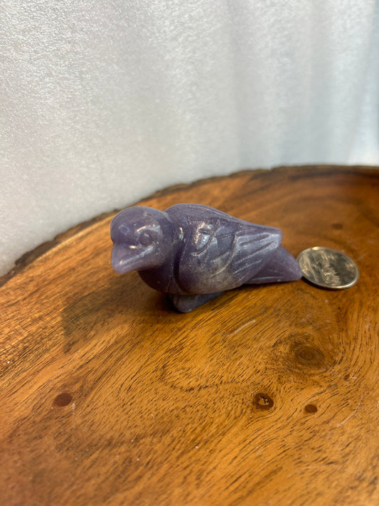 LEPIDOLITE RAVEN -Peace, Wisdom, and Transformation