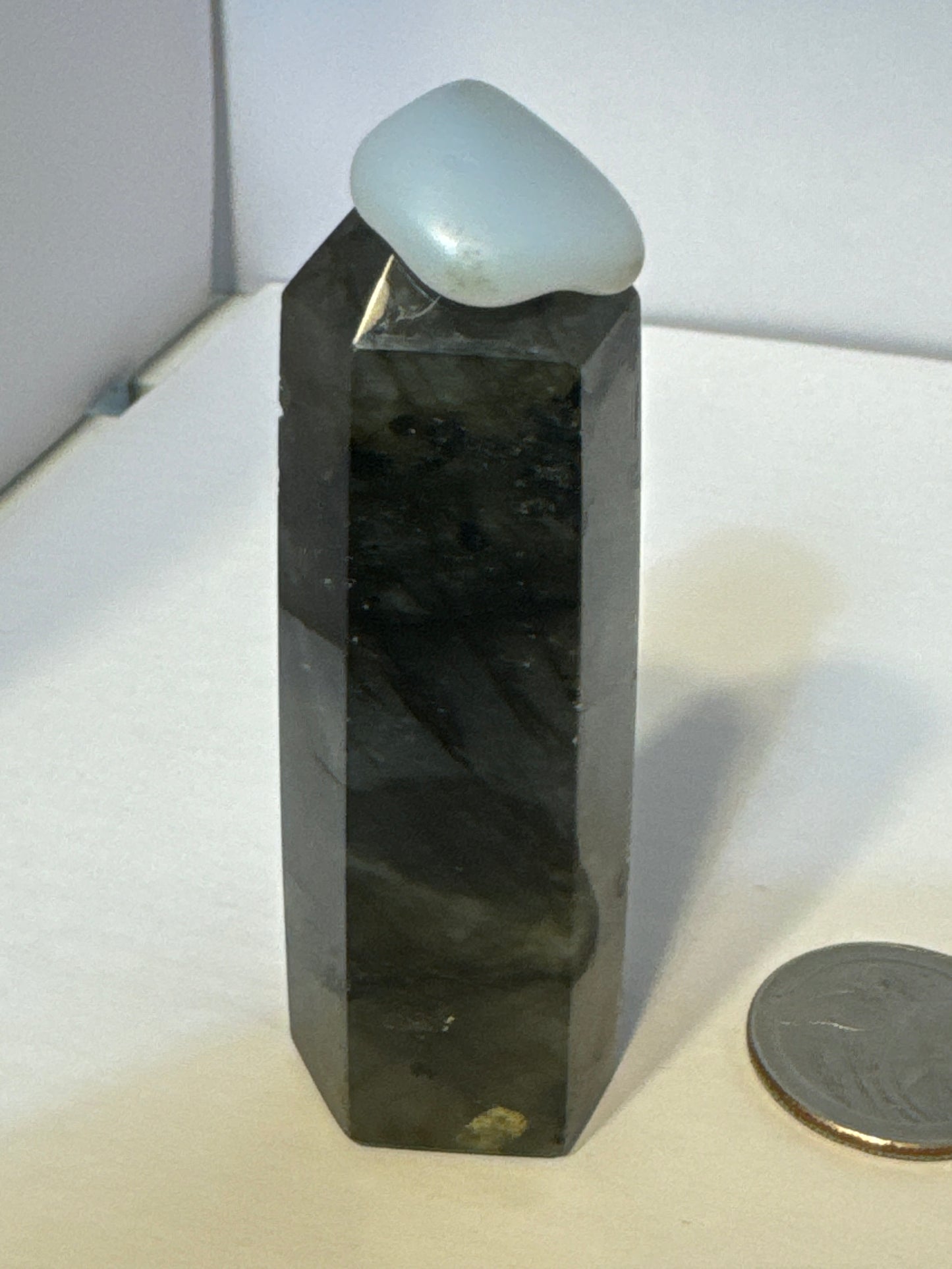 LABRADORITE TOWER-intuition, protection, and spiritual awakening