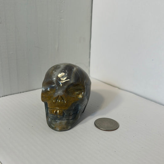 TIGERS EYE SKULL- courage, strength, protection