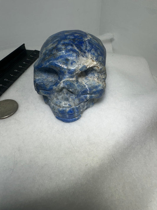 LAPIS LAZULI SKULL-confidence, honesty, integrity