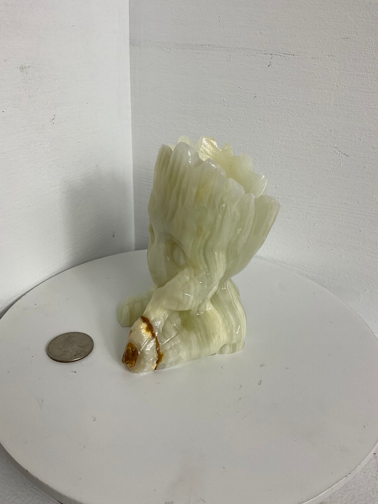 AFGHAN JADE GROOT CARVING-Growth, Protection,  Connection to Nature