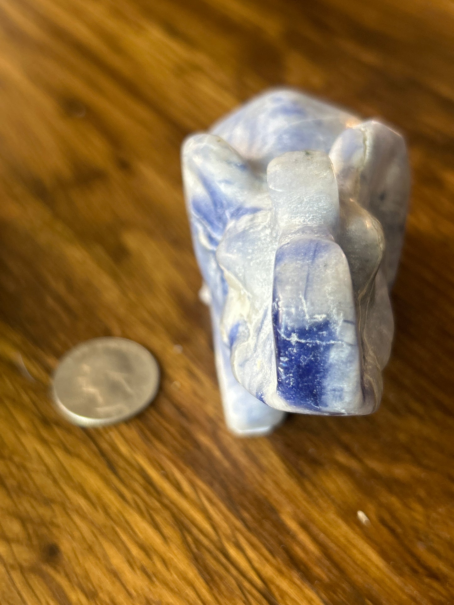 BLUE AVENTURINE ELEPHANT-Wisdom, Calmness, Intuition