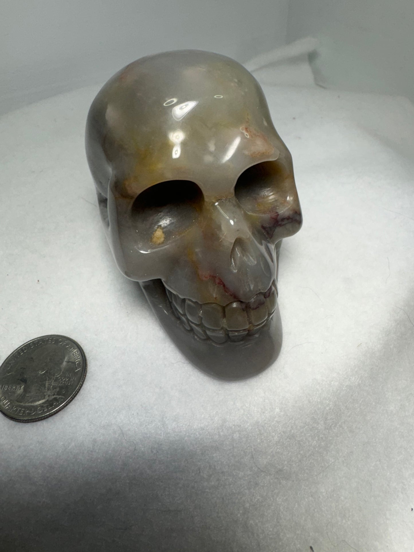 BANDED AGATE SKULL- stability, protection, balance