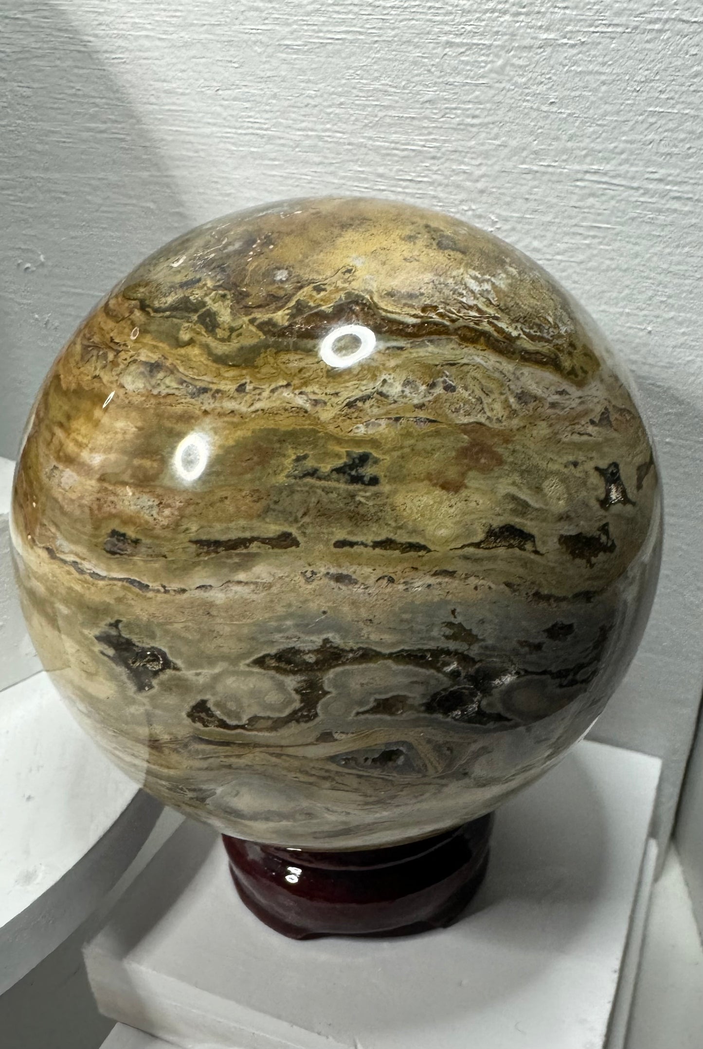 OCEAN JASPER SPHERE -inner peace, emotional healing, and spiritual renewal