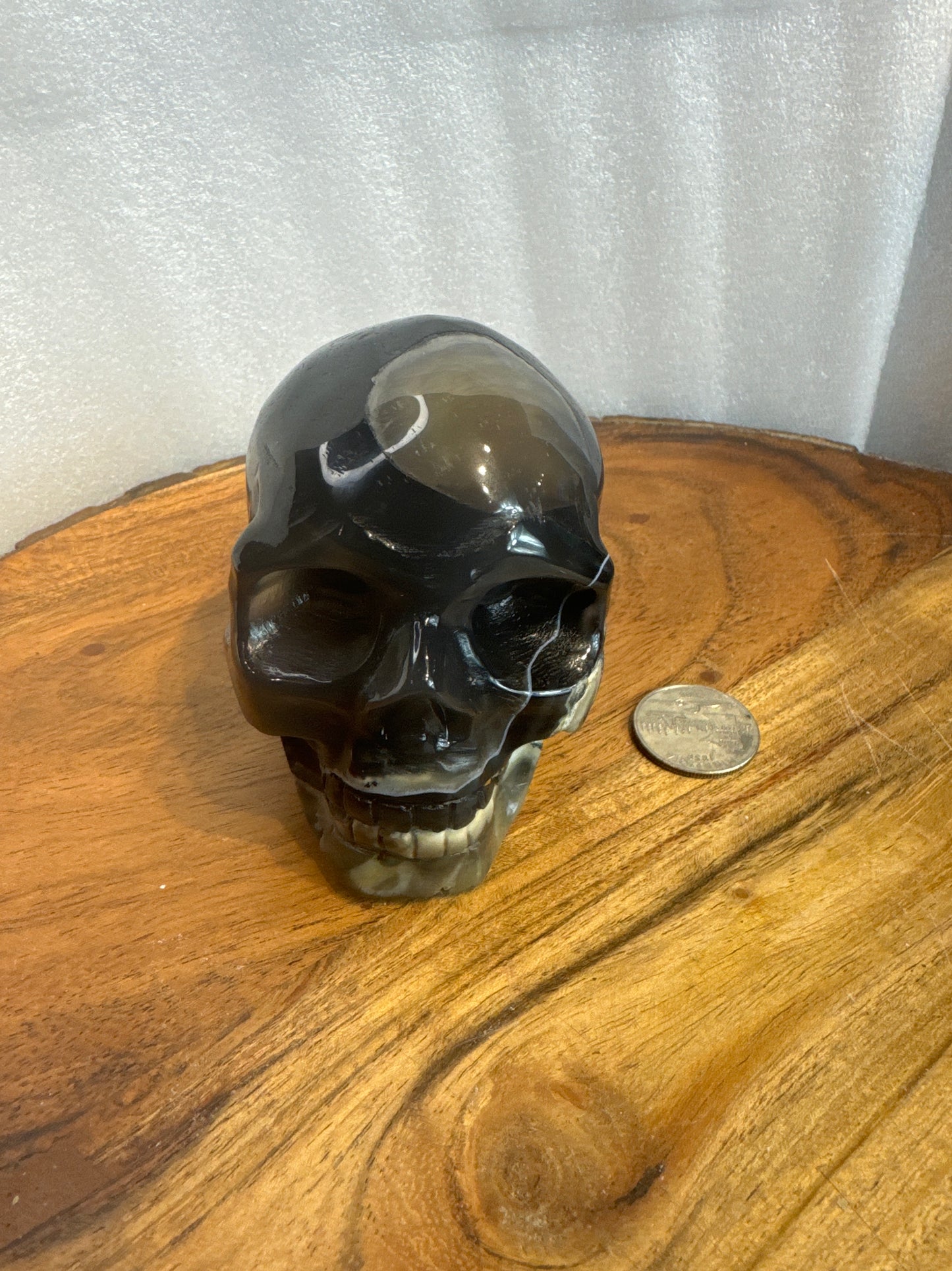 VOLCANO AGATE SKULL-strength, transformation, grounding