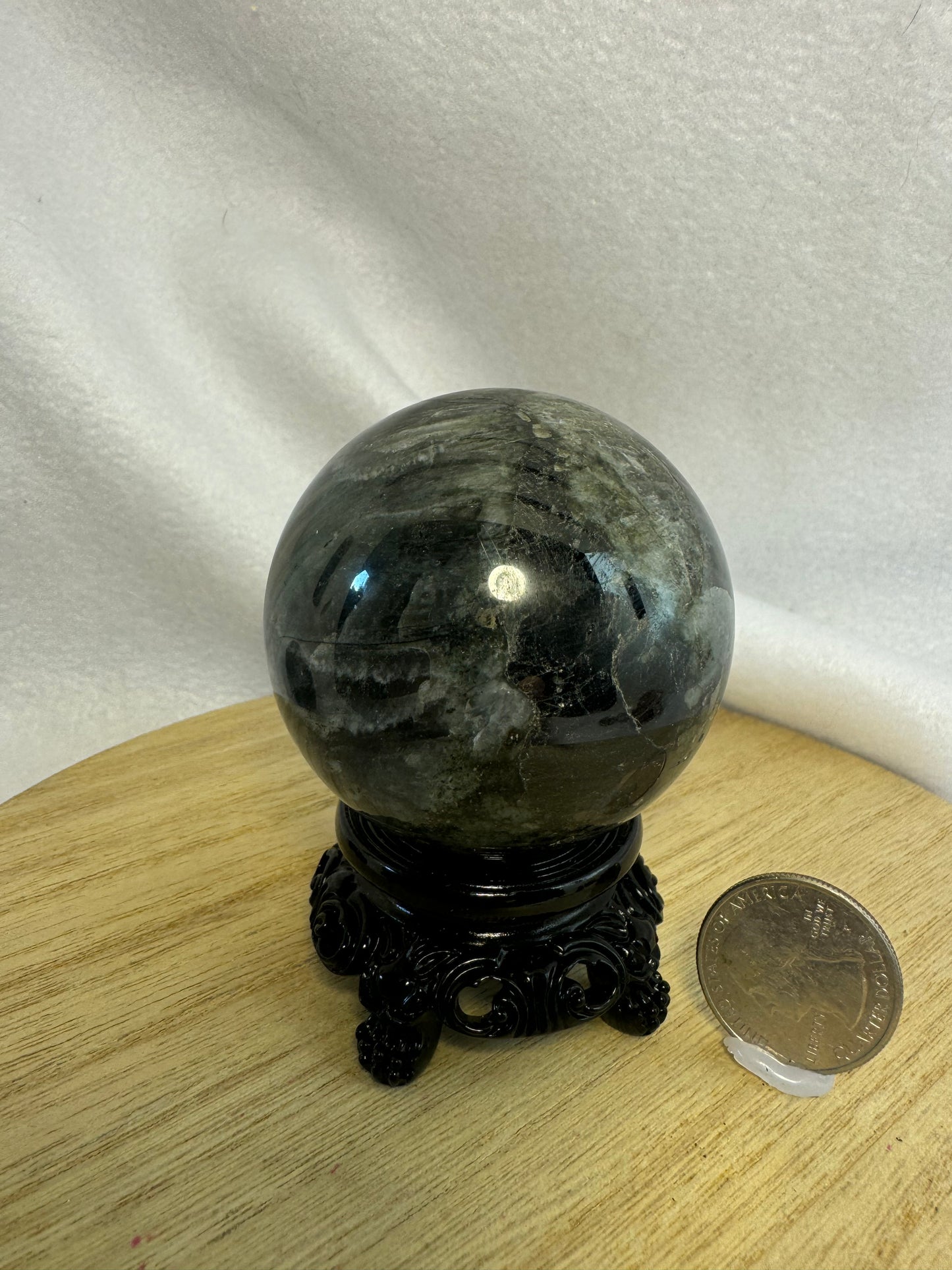 LABRADORITE SPHERE-intuition, protection, and spiritual awakening