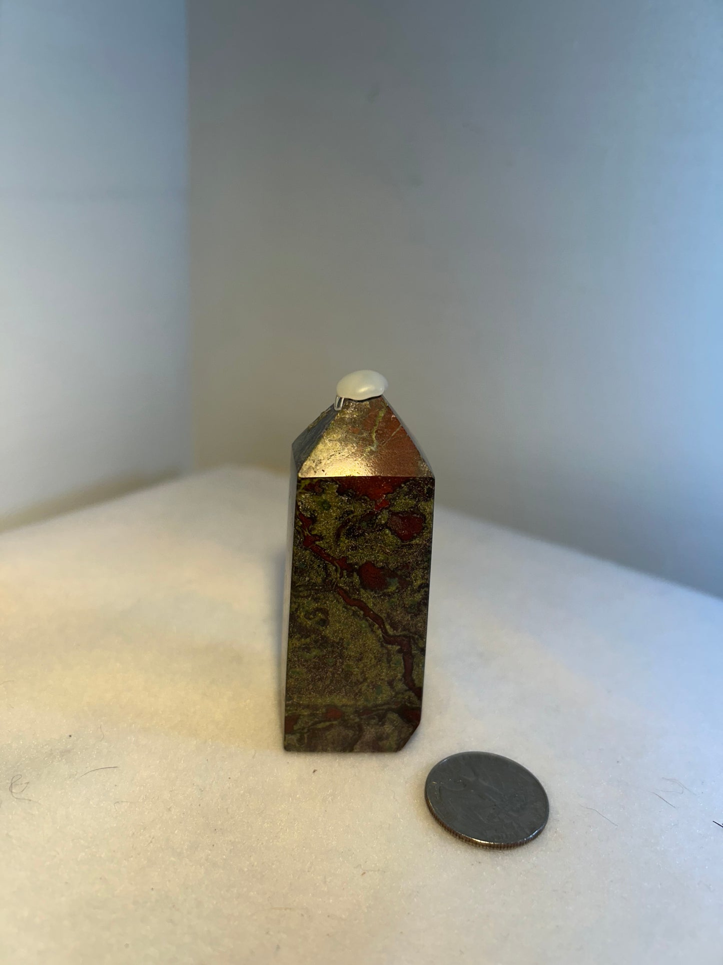 DRAGONS BLOODSTONE TOWER-protection, strength, and vitality