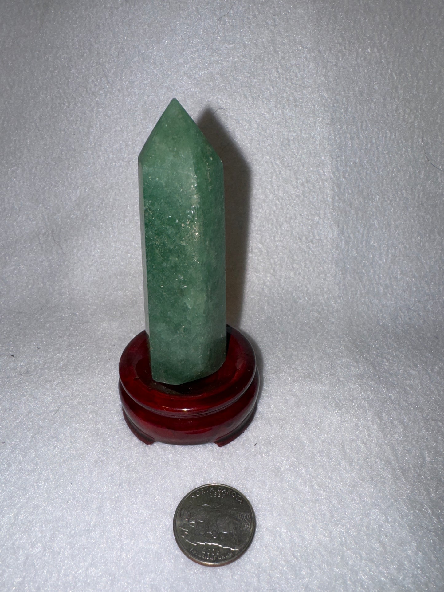 GREEN STRAWBERRY QUARTZ TOWER-positivity and heart-centered healing.