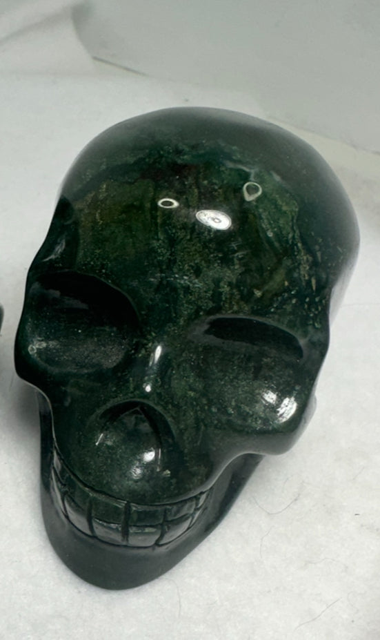 OCEAN JASPER SKULL -inner peace, emotional healing, spiritual renewal