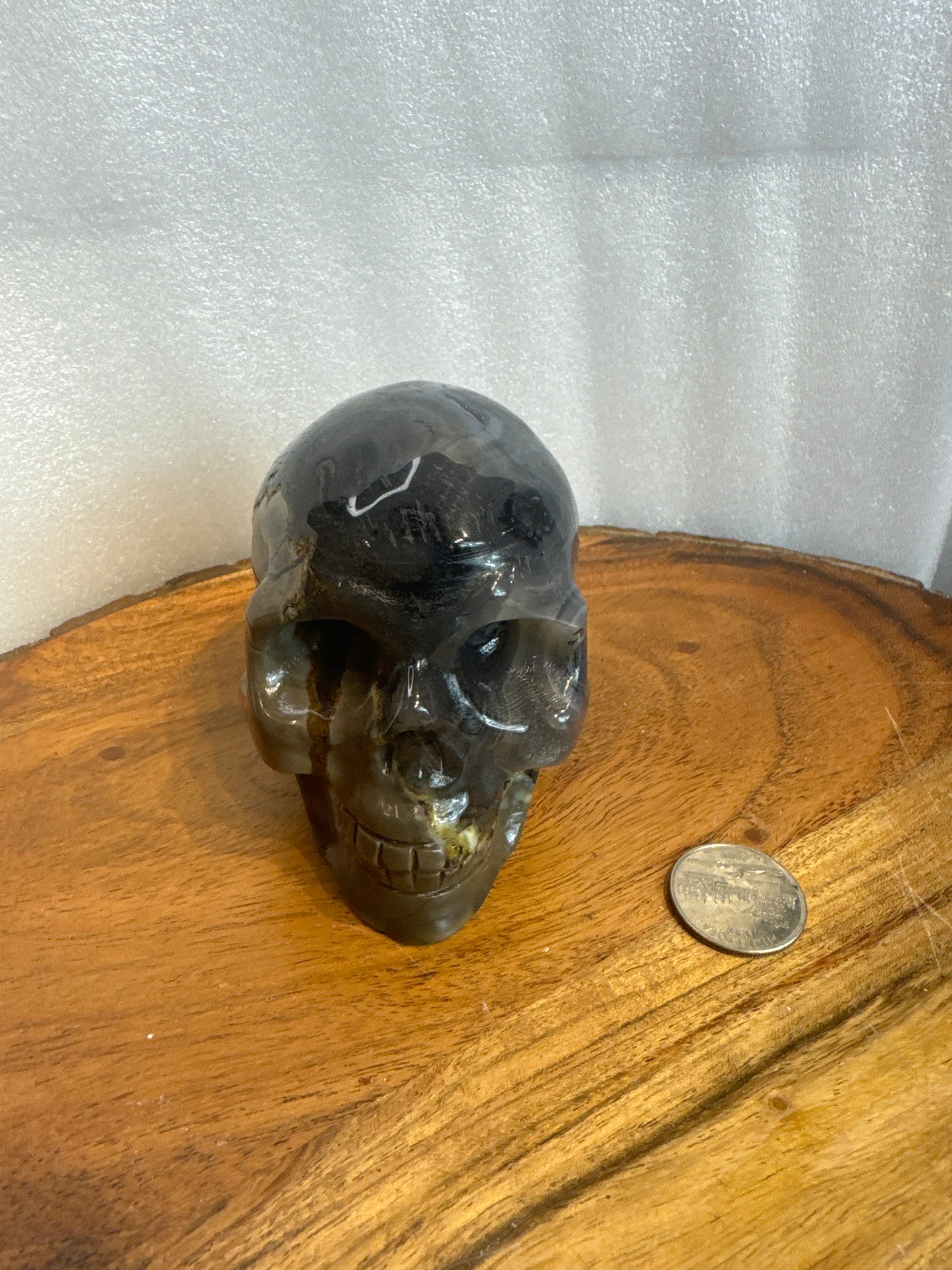 VOLCANO AGATE SKULL-strength, transformation, grounding