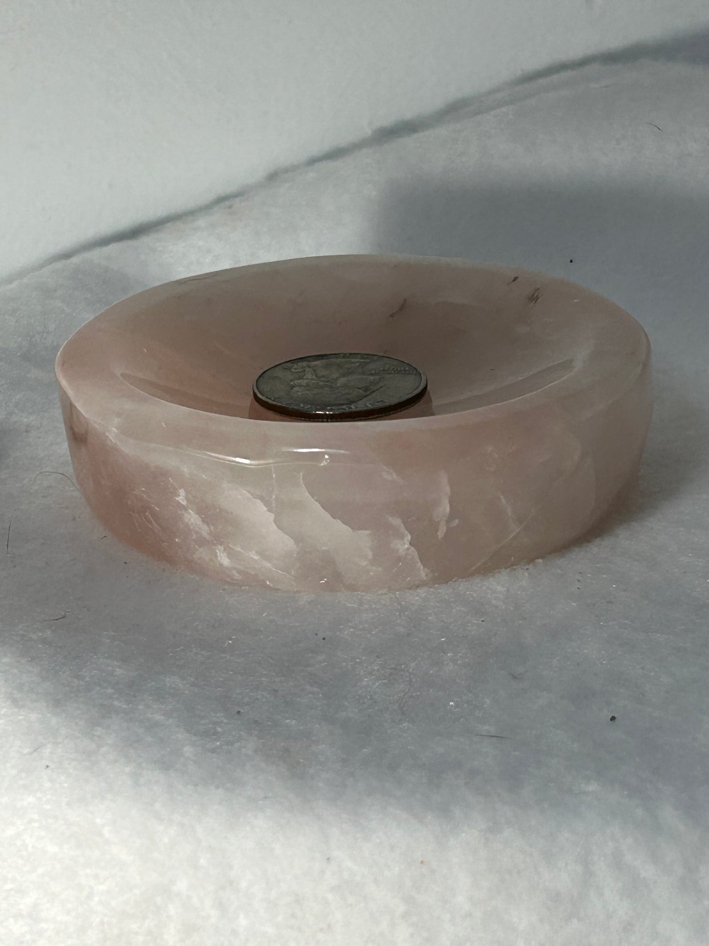 ROSE QUARTZ BOWL-love compassion, harmony