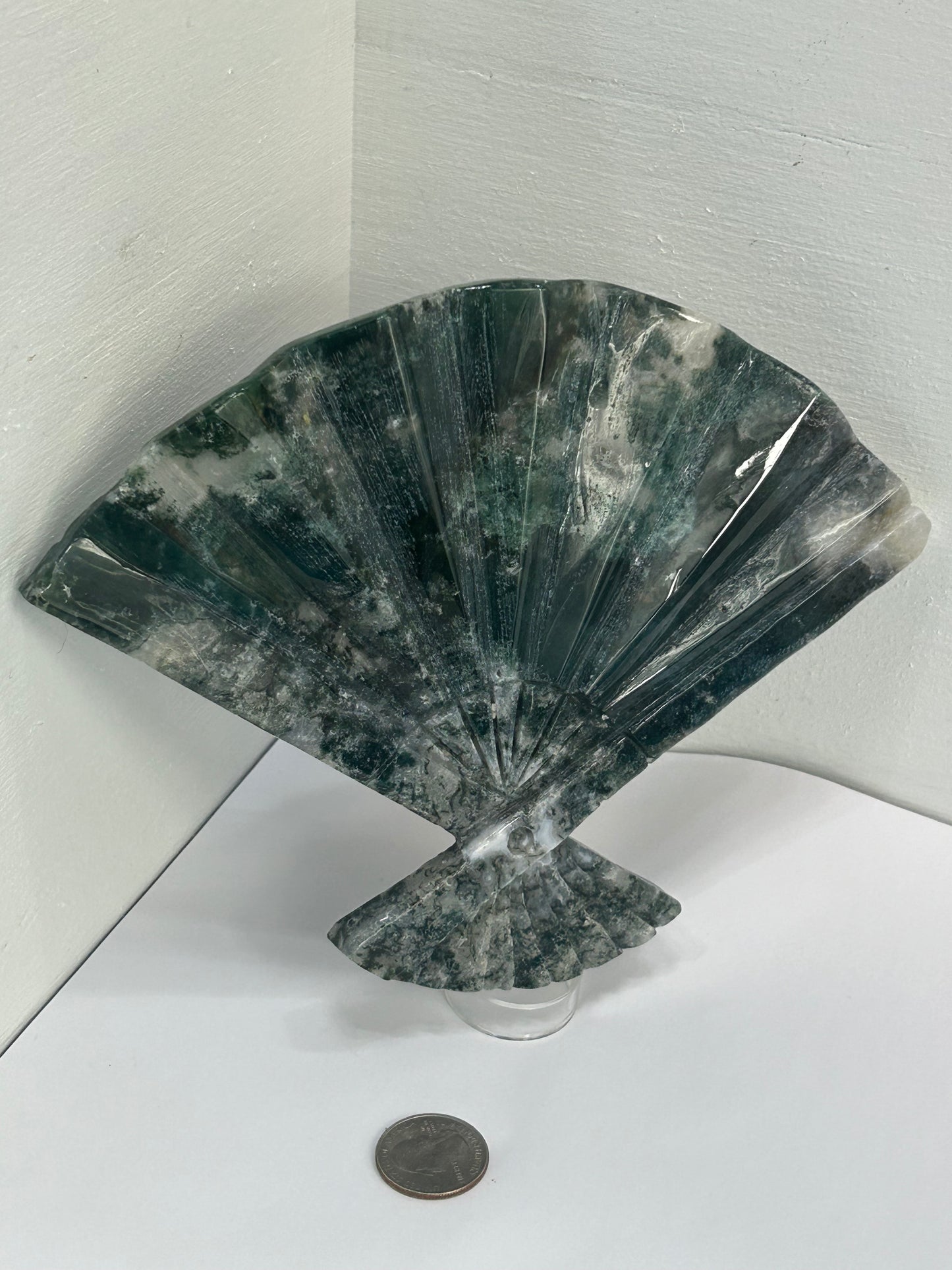 MOSS AGATE FAN