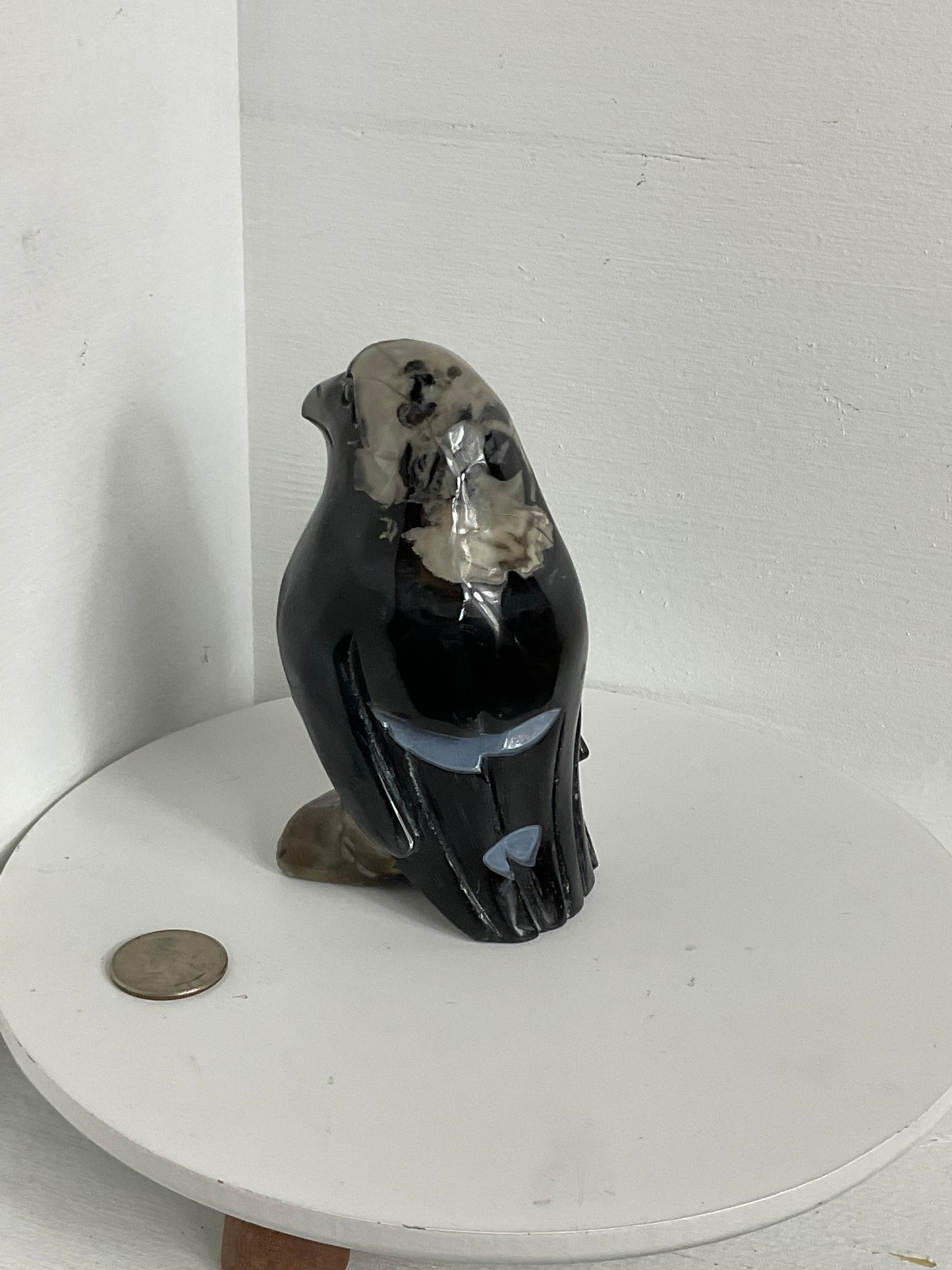 VOLCANO AGATE PENGUIN - strength, transformation, grounding