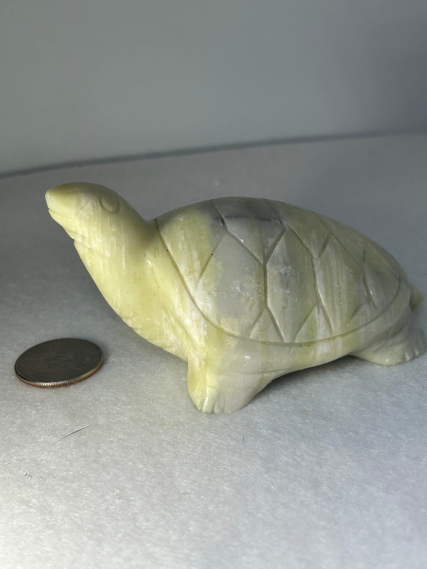 YELLOW JADE TURTLE -Prosperity, Wisdom, and Inner Peace