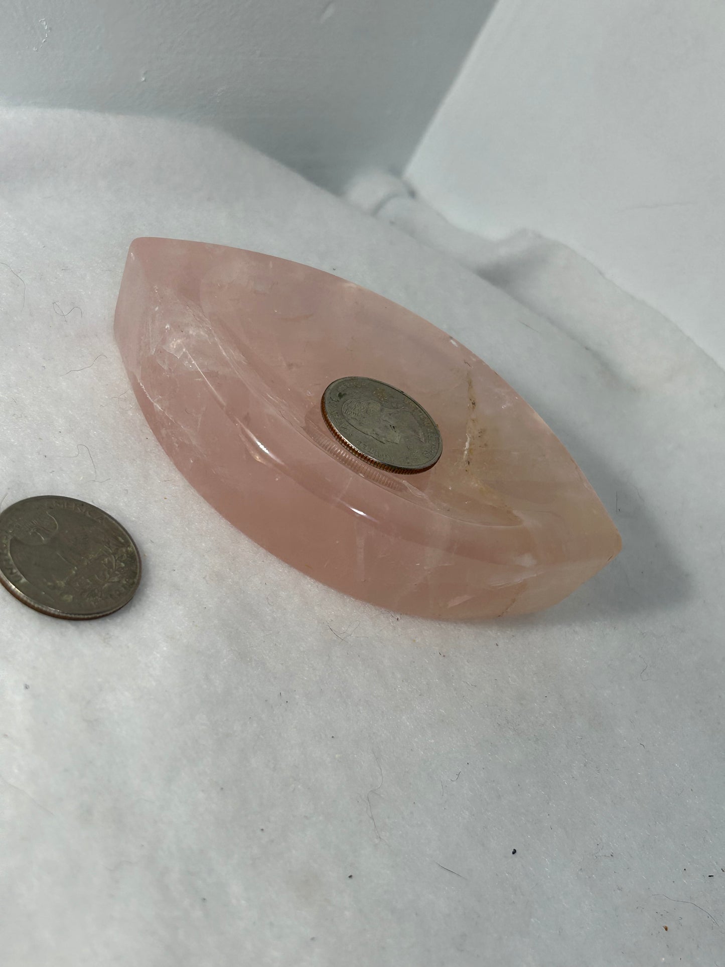 ROSE QUARTZ BOWL-love compassion, harmony