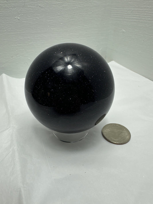 BLUE SANDSTONE SPHERE- motivation, calm, healing