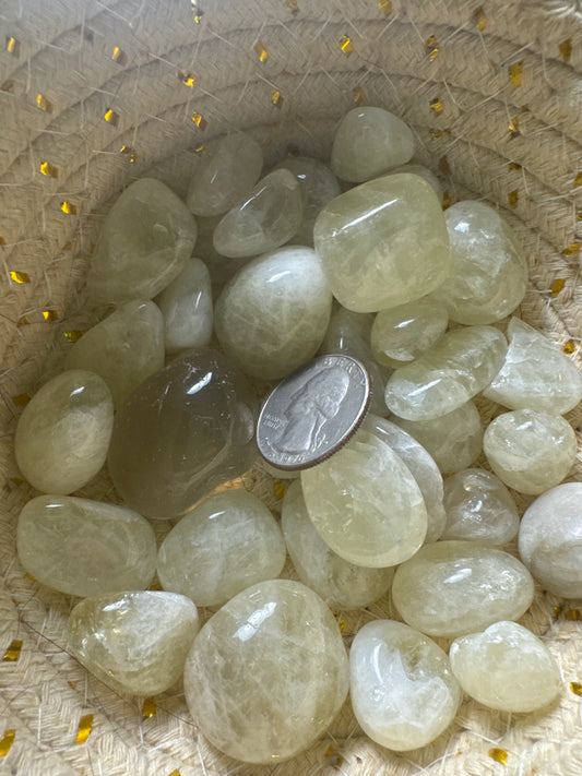 CITRINE TUMBLES/CHIPS- Tranquility, Communication, Empowerment