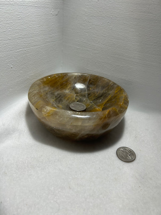 FIRE QUARTZ BOWL -passion, vitality, and spiritual awakening