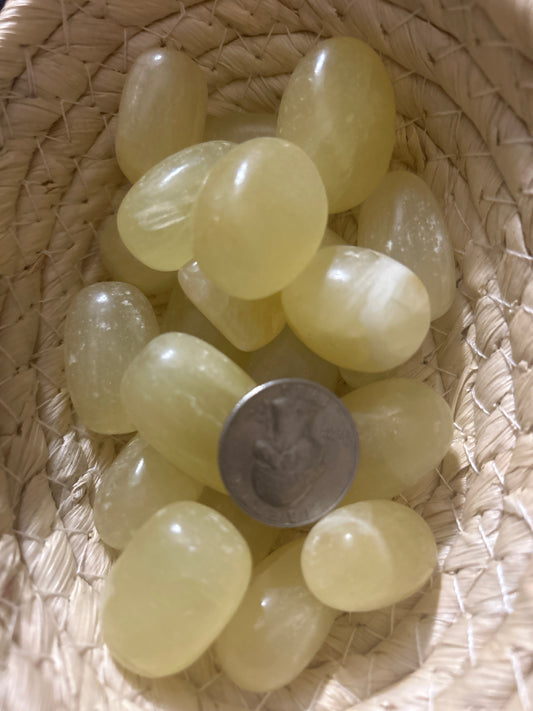 YELLOW CALCITE TUMBLES-Joy, Confidence, Emotional Healing