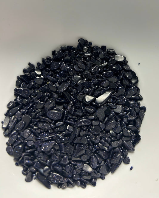 BLUE SANDSTONE TUMBLES/CHIPS-Ambition, Confidence, Creativity