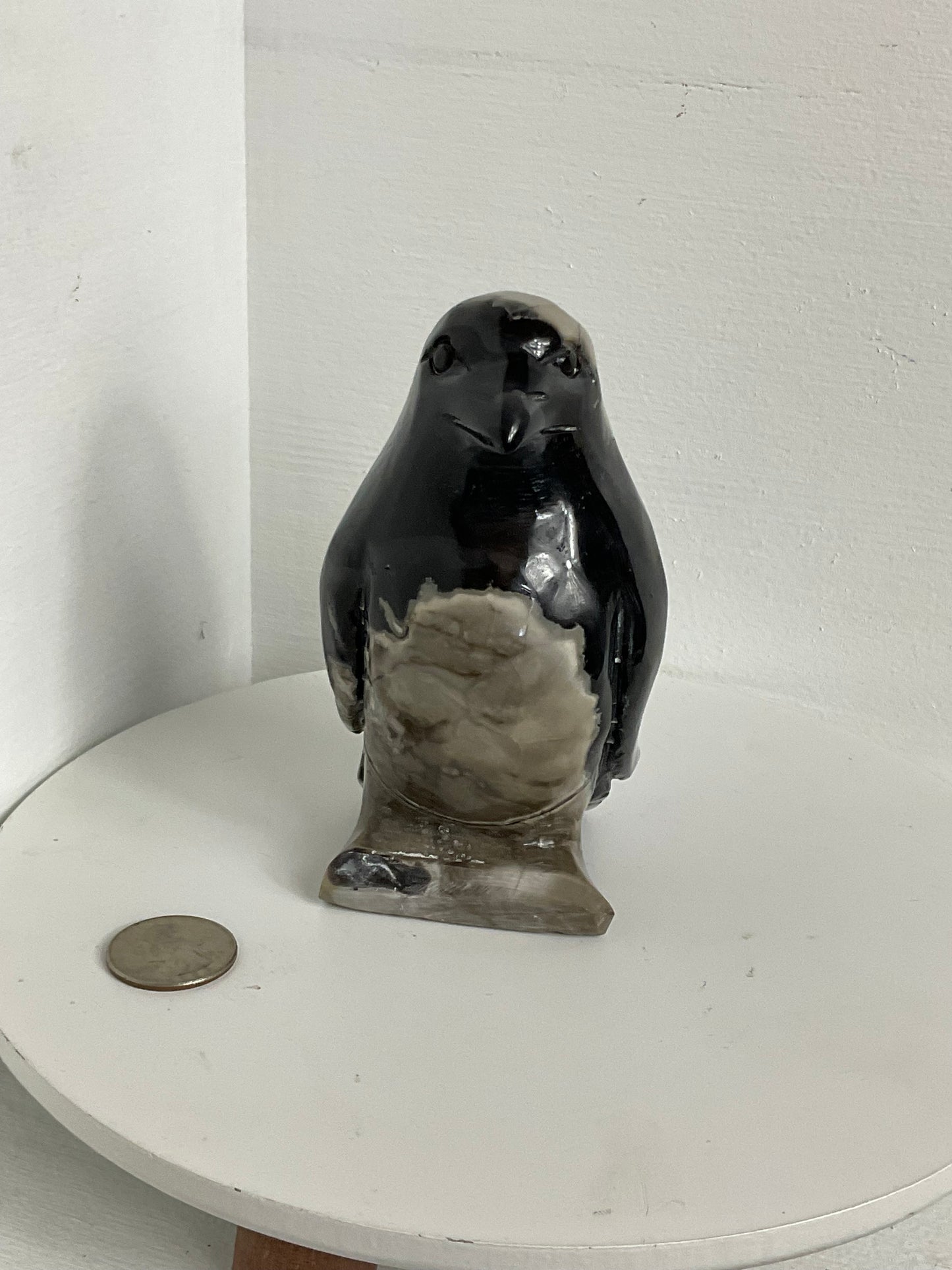 VOLCANO AGATE PENGUIN - strength, transformation, grounding