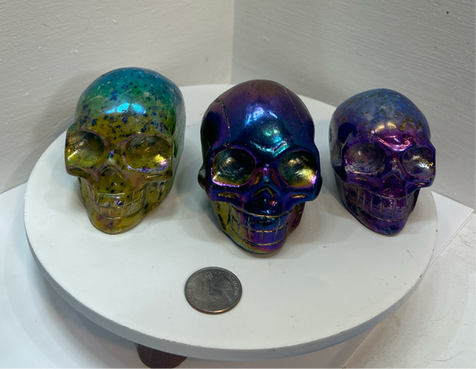 AURA COATED SKULL-Transformation, High Vibration, and Spiritual Awakening