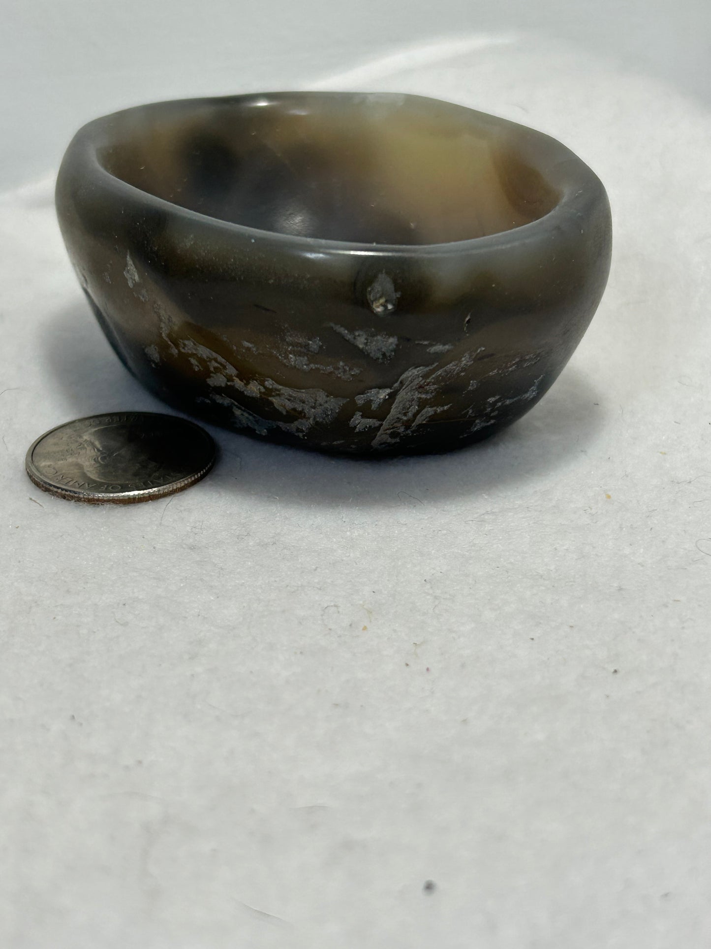 BANDED AGATE BOWL-stability, protection, balance