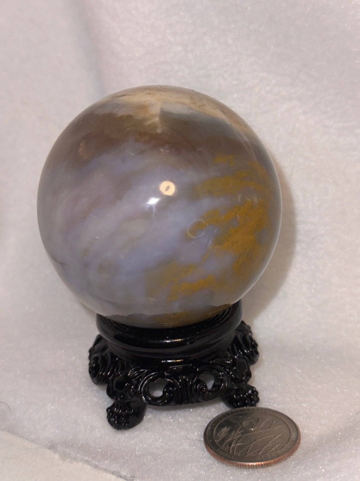 OCEAN JASPER SPHERE -inner peace, emotional healing, and spiritual renewal