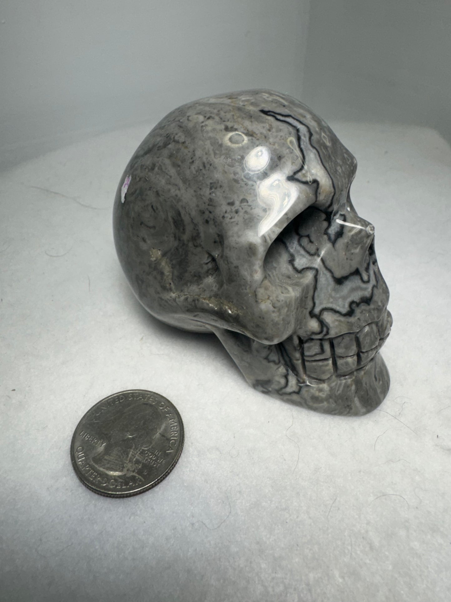 PICASSO JASPER SKULL-Creativity, Expression, Transformation