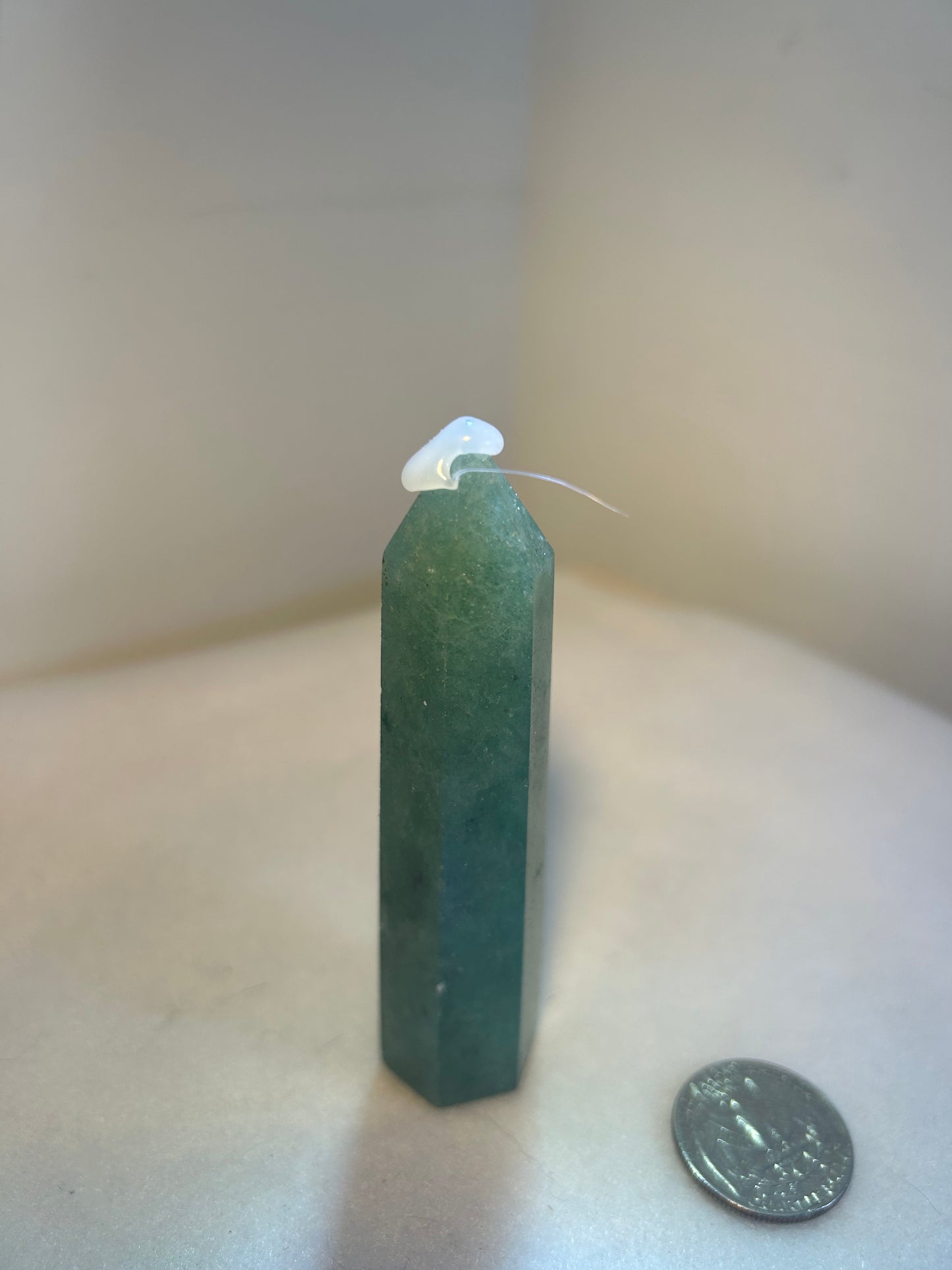 GREEN STRAWBERRY QUARTZ TOWER-positivity and heart-centered healing.