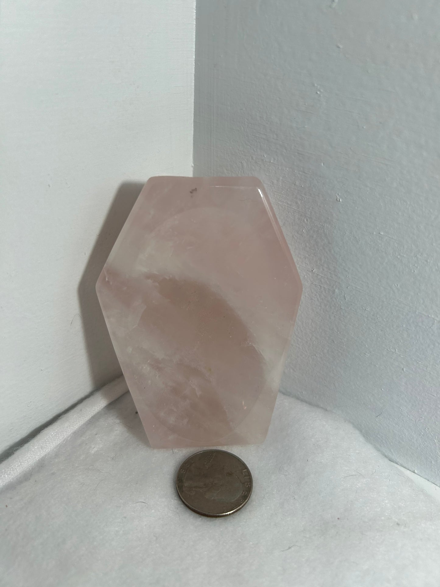 ROSE QUARTZ BOWL-love compassion, harmony