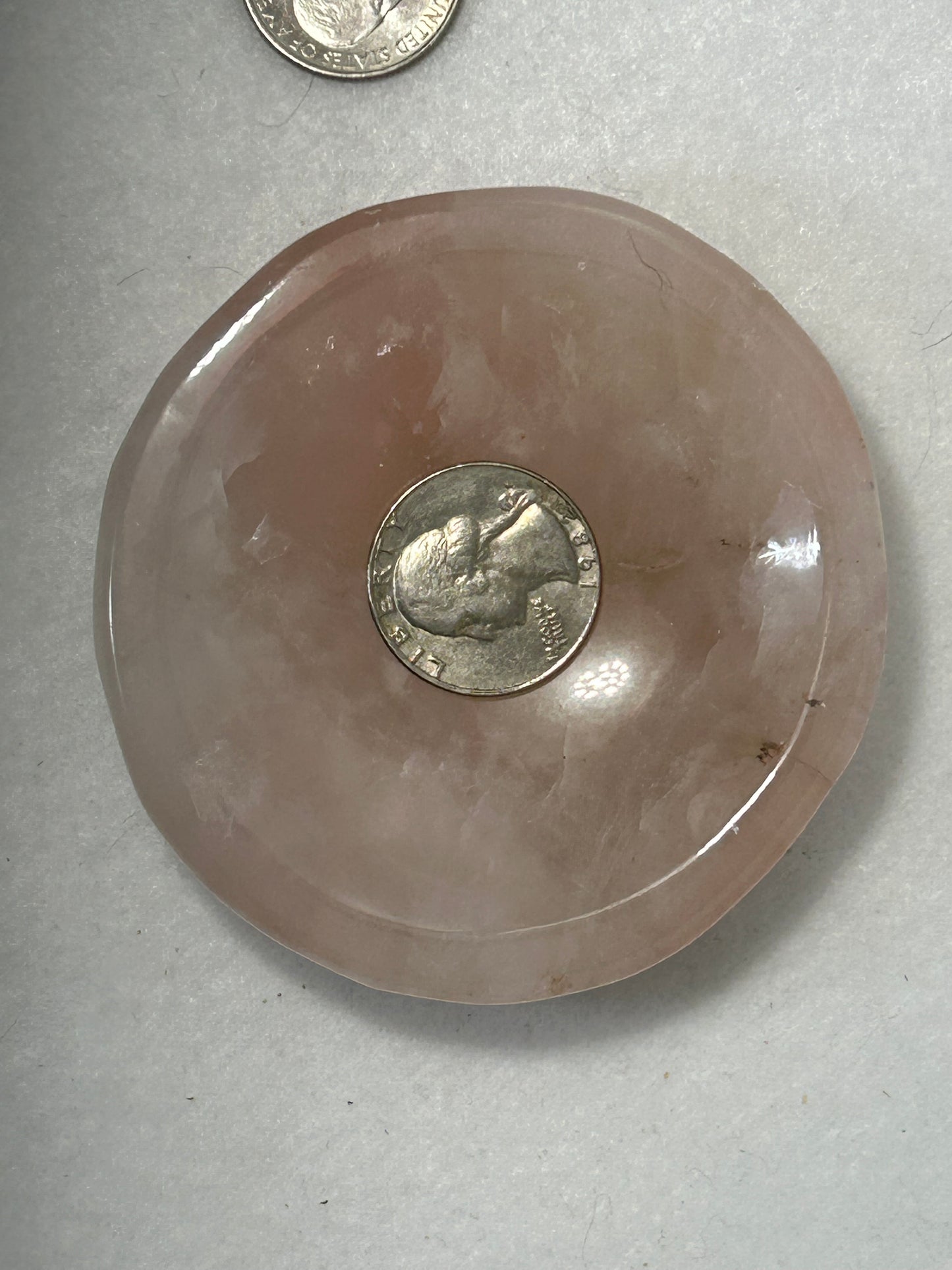 ROSE QUARTZ BOWL-love compassion, harmony