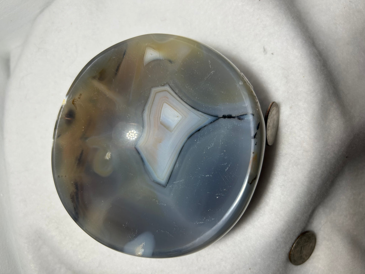 BANDED AGATE BOWL-stability, protection, balance