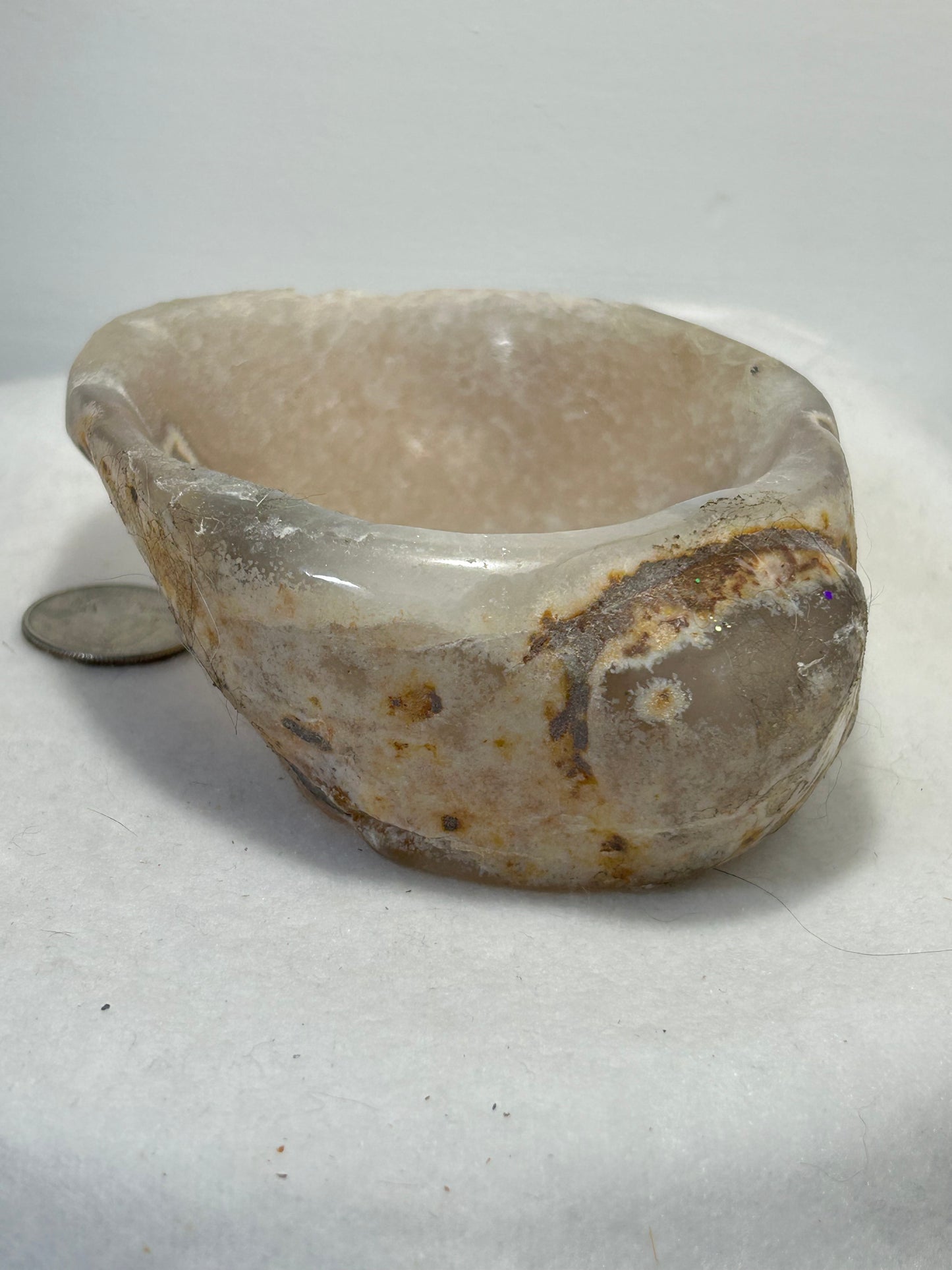 BANDED AGATE BOWL-stability, protection, balance