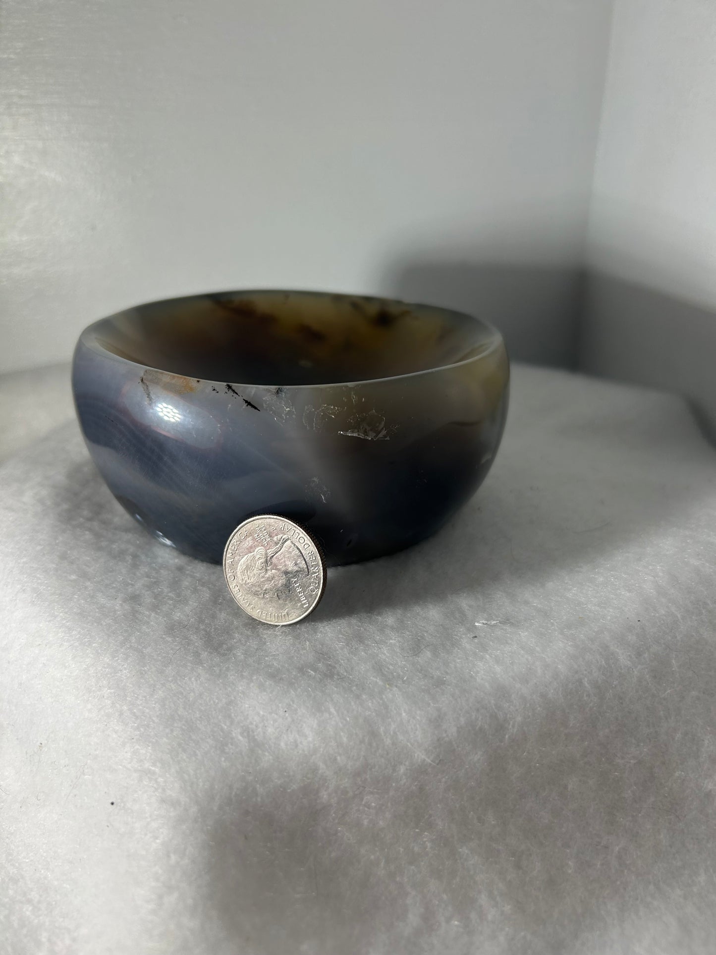 BANDED AGATE BOWL-stability, protection, balance