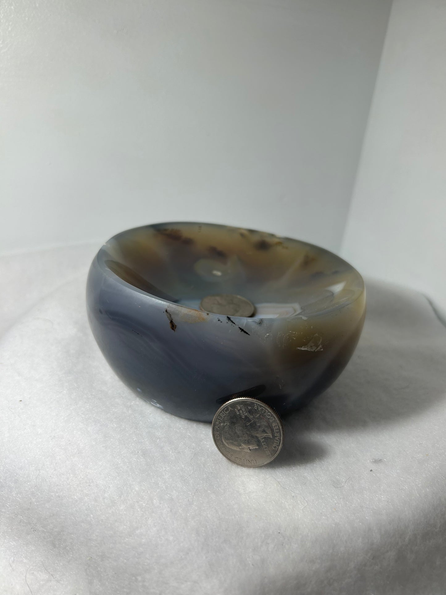 BANDED AGATE BOWL-stability, protection, balance