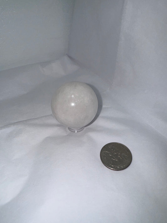 MILKY QUARTZ SPHERE-Clarity, Healing, Spiritual Connection