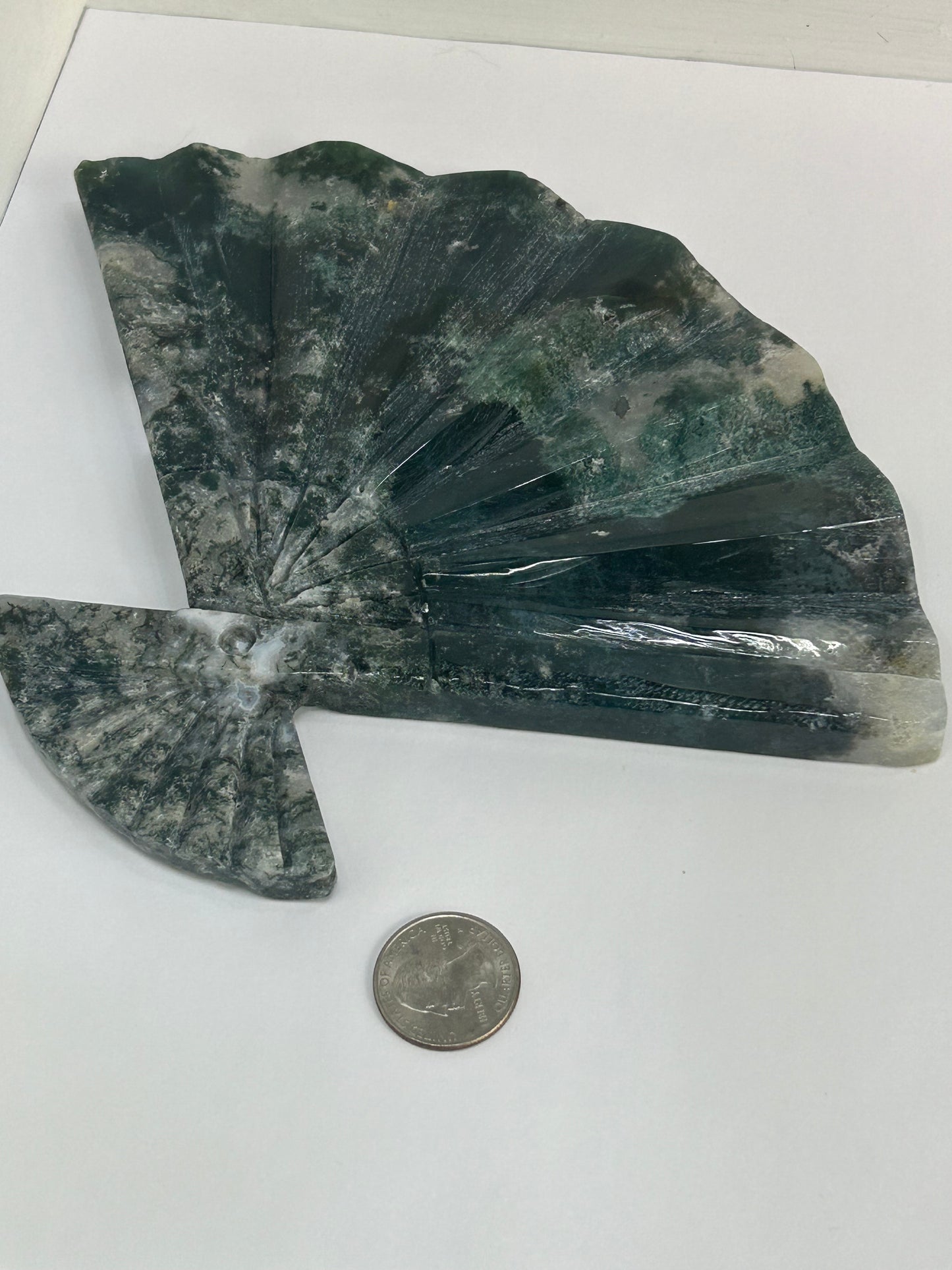 MOSS AGATE FAN