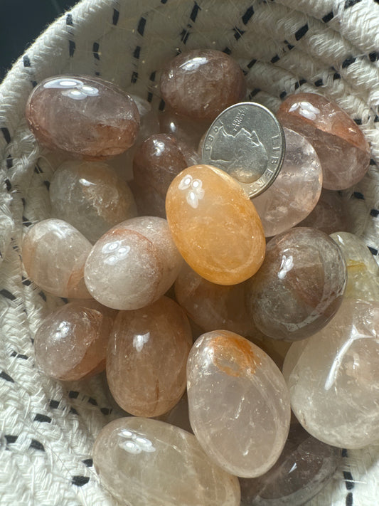 FIRE QUARTZ TUMBLES- Passion, Energy, healing