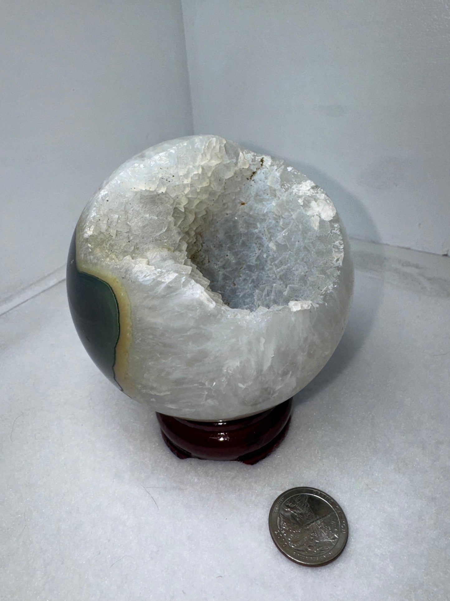 BANDED AGATE SPHERE-stability, protection, and balance