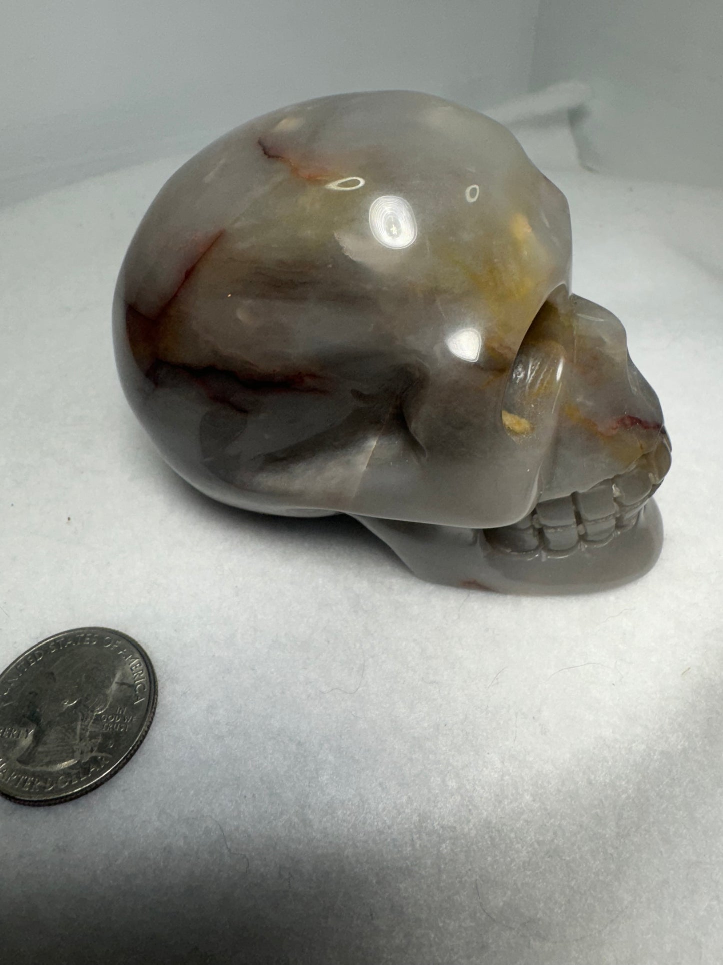 BANDED AGATE SKULL- stability, protection, balance