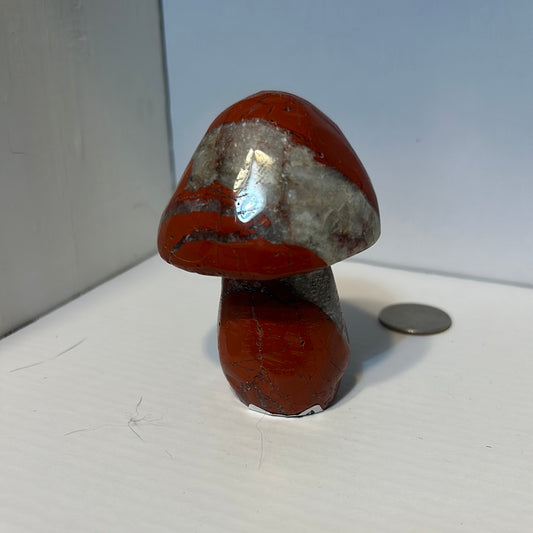 RED JASPER MUSHROOM -energy, self confidence, compassion