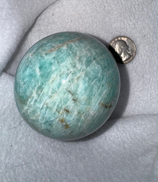 AMAZONITE SPHERE-luck, love, adventure