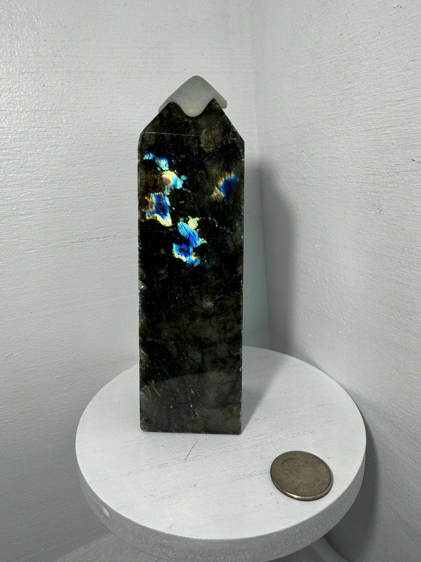 LABRADORITE TOWER-intuition, protection, and spiritual awakening