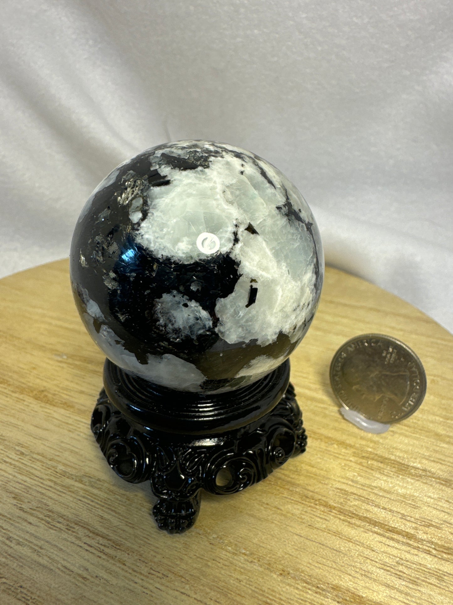 RAINBOW MOONSTONE SPHERE-intuition, calming, clarity