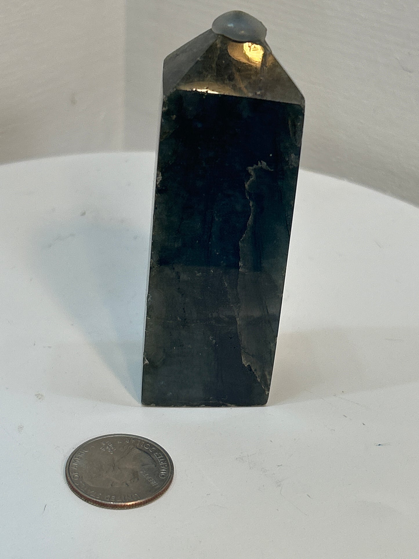 LABRADORITE TOWER-intuition, protection, and spiritual awakening