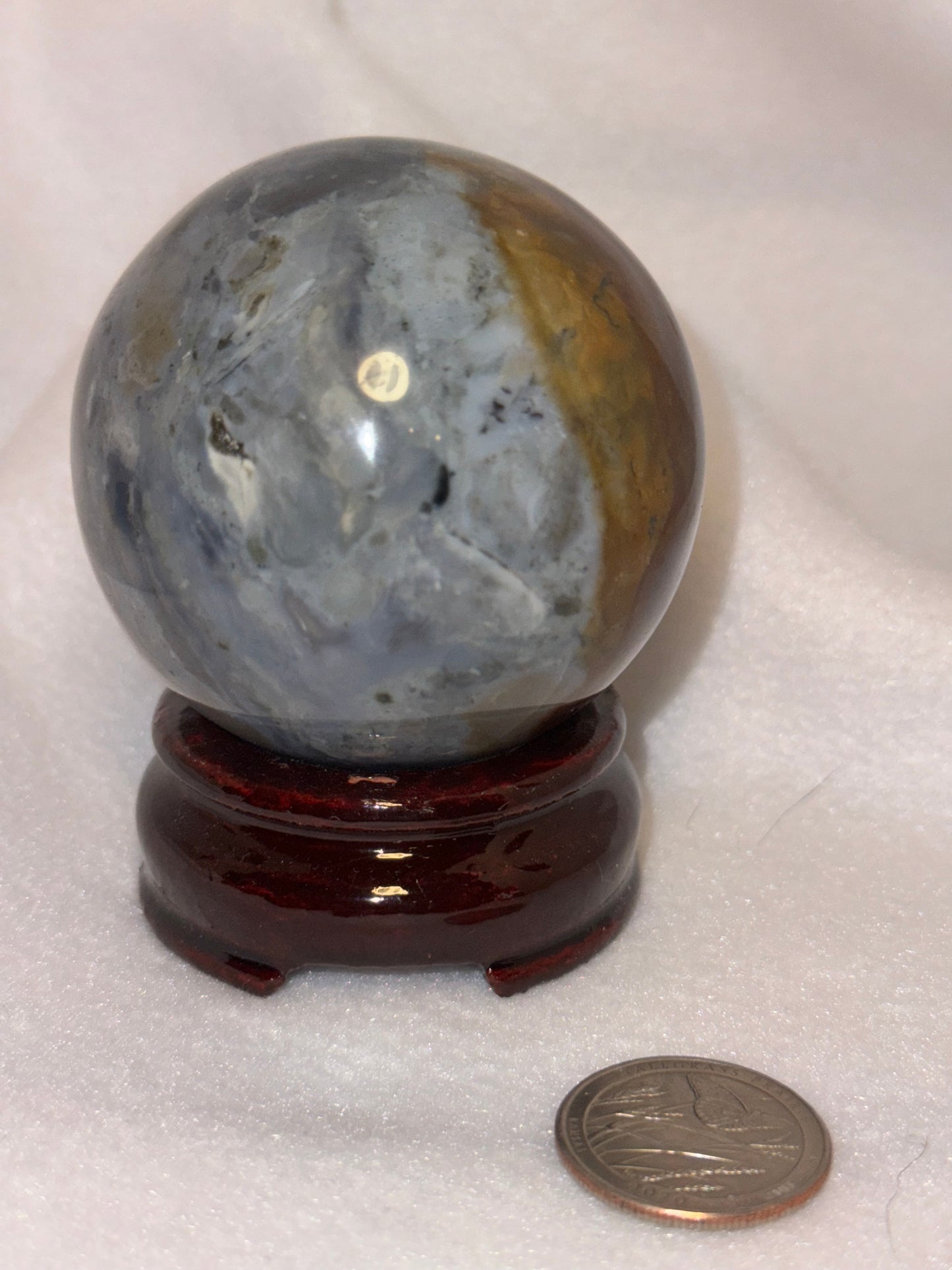 OCEAN JASPER SPHERE -inner peace, emotional healing, and spiritual renewal